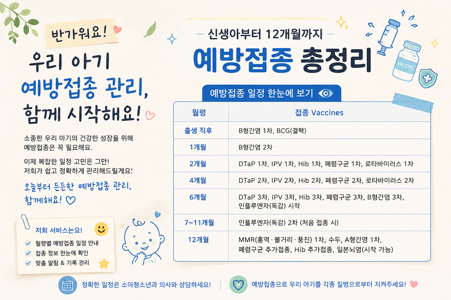 신생아 예방접종