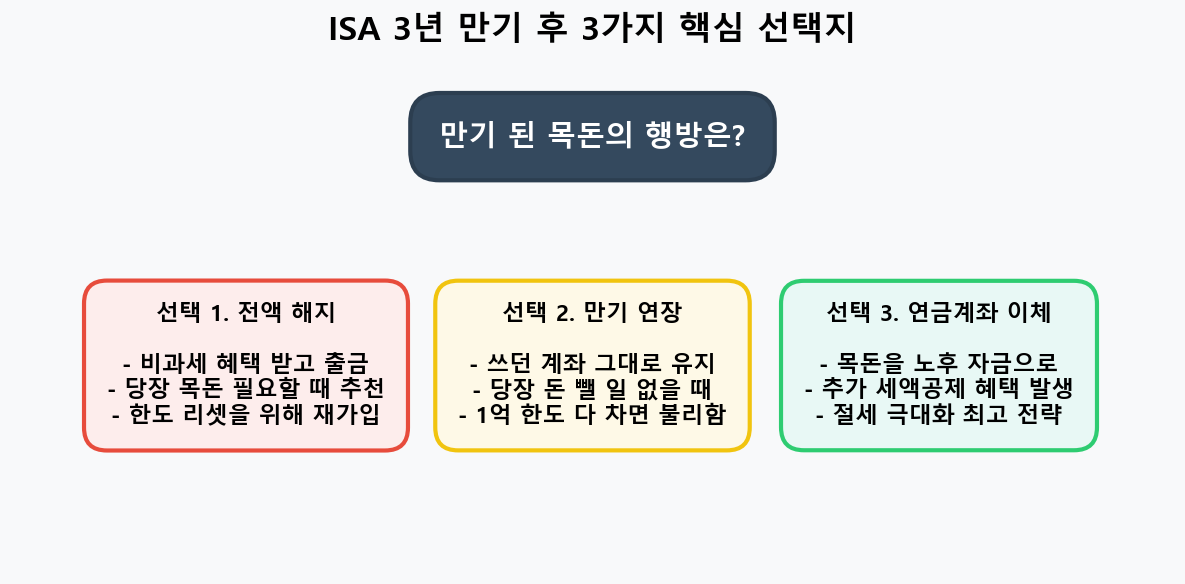 ISA 만기 후 대처법